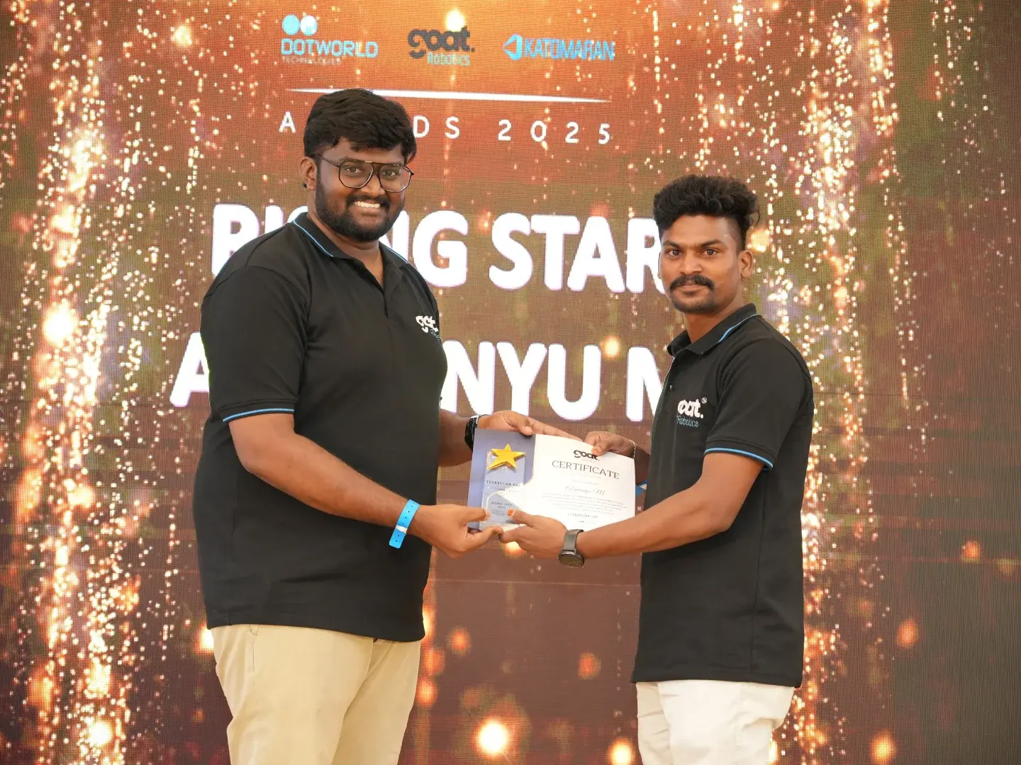 Rising Star award at the Foundation Day Awards 2025