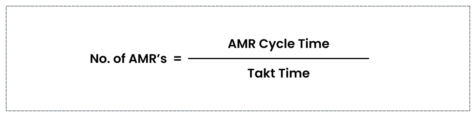 No of amrs