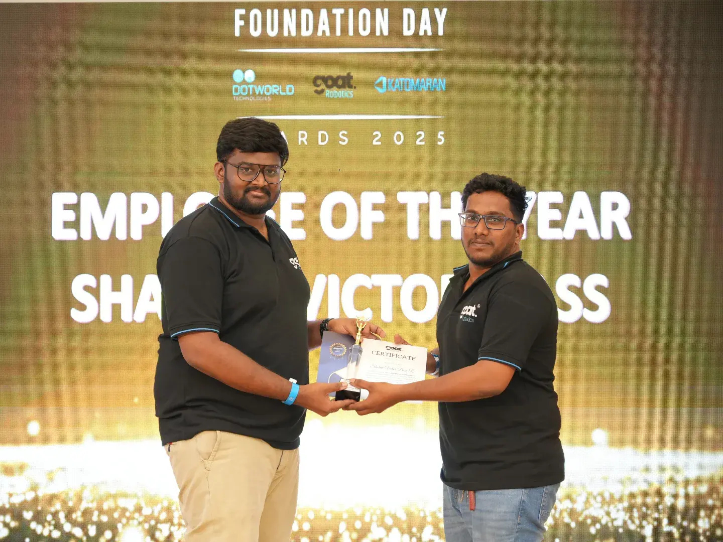 Employee of the Year award at the Foundation Day Awards 2025