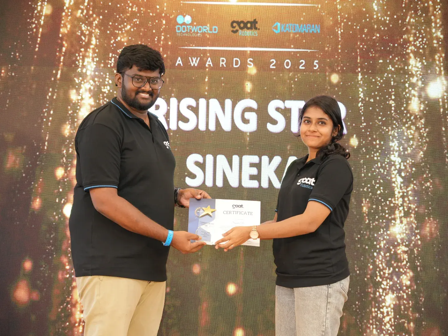 Rising Star award at the Foundation Day Awards 2025