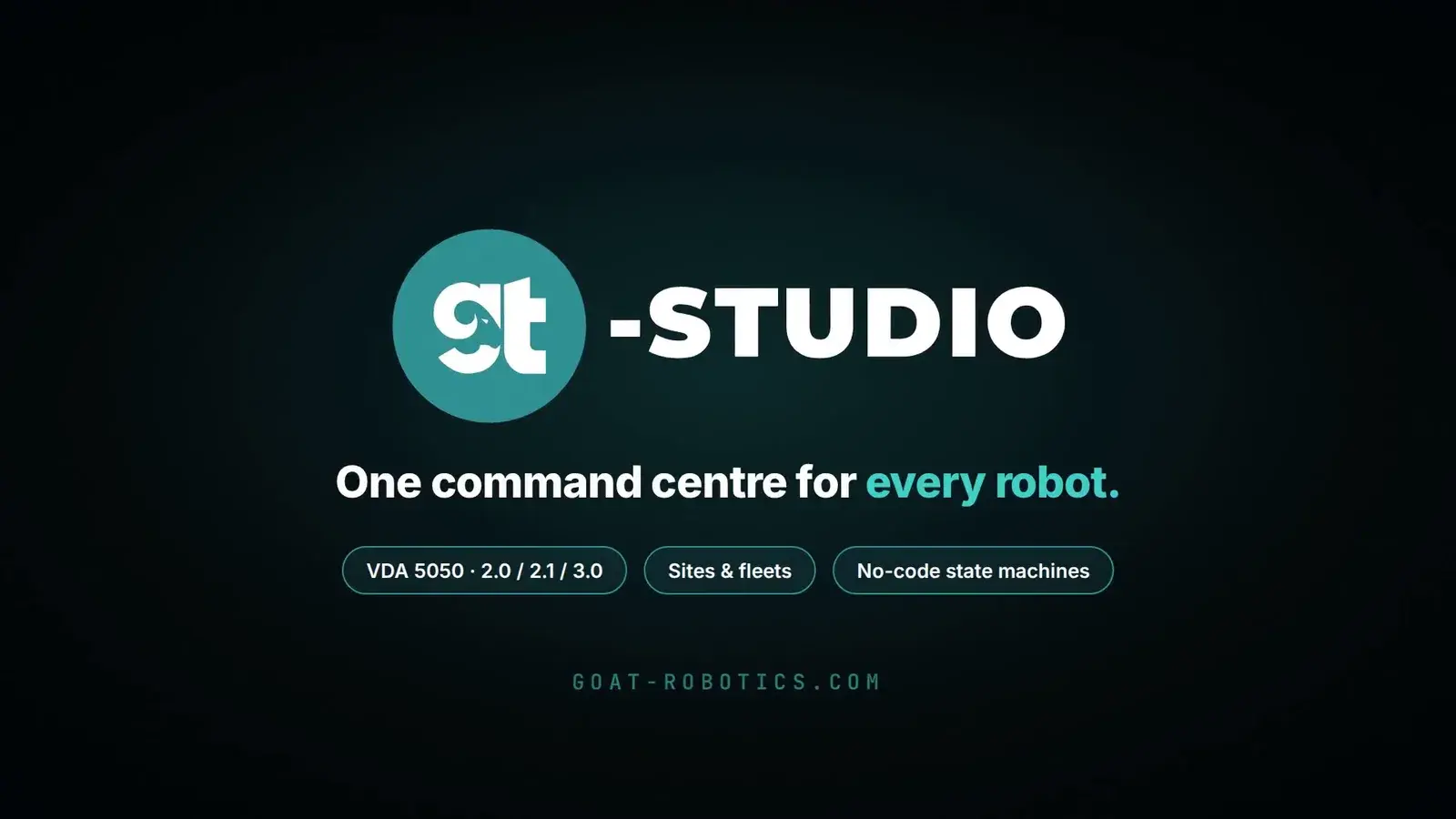 GT Studio by GOAT Robotics: One command centre for every robot