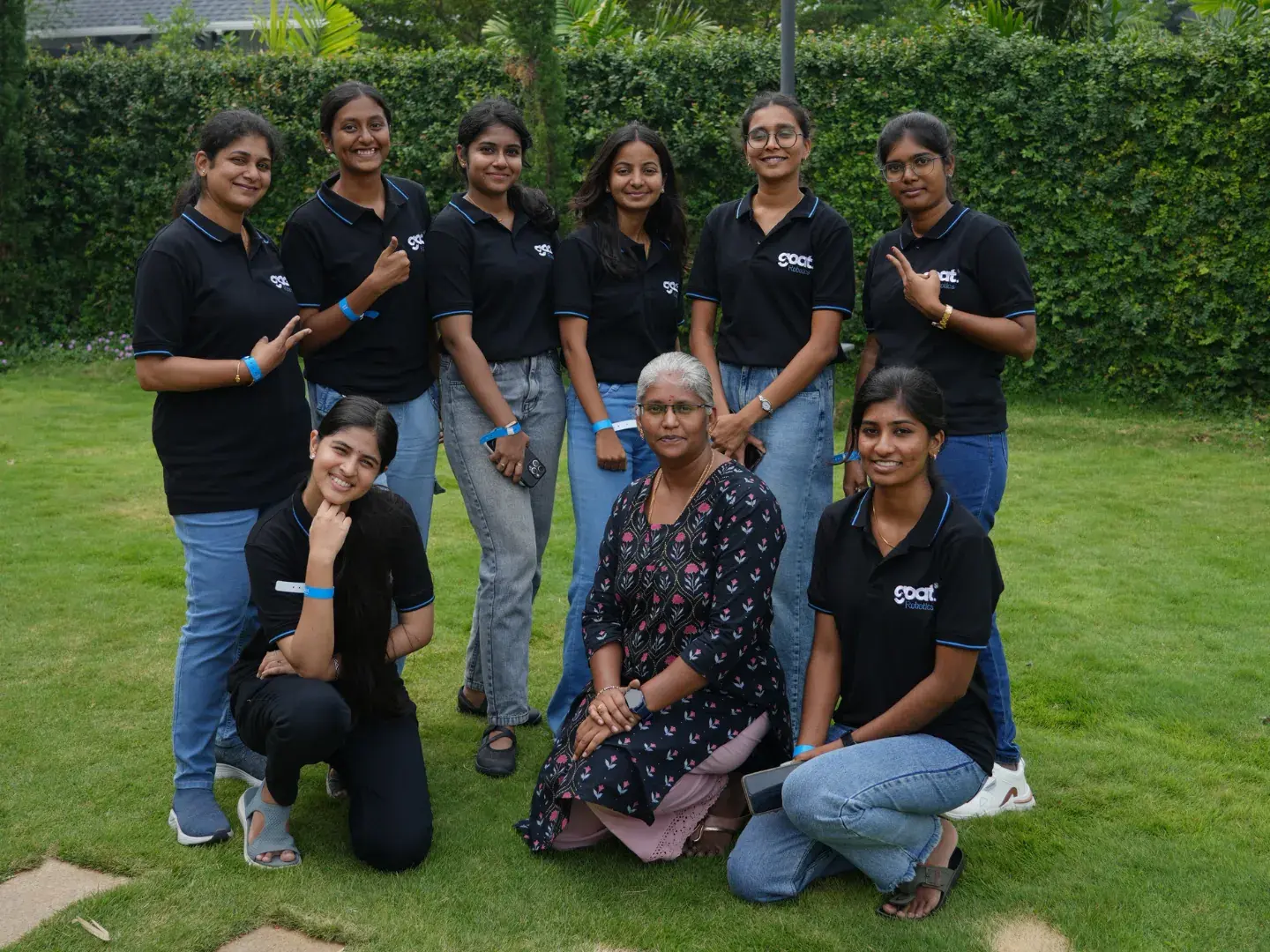 Team members at the offsite