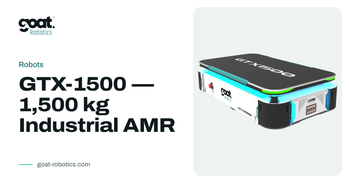 GOAT GTX-1500 Heavy-duty carrier AMR — 1,500 kg Payload