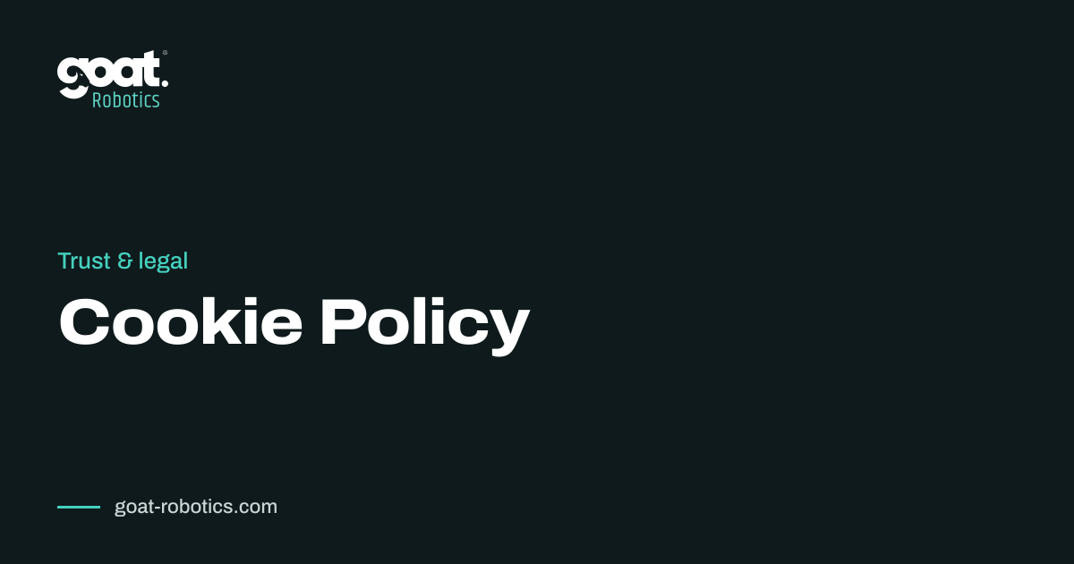 Cookie Policy | GOAT Robotics