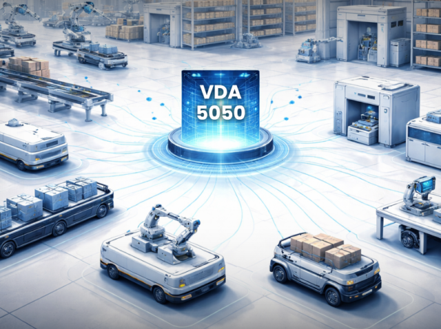 VDA 5050 The Language That Lets Robots Talk Without Arguing Blog Banner V2